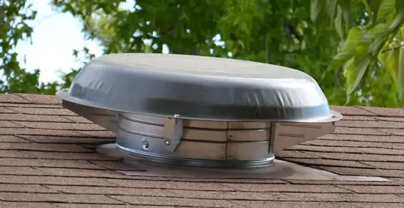 attic fan installation services with low-profile roof ventilation unit in Buffalo, NY