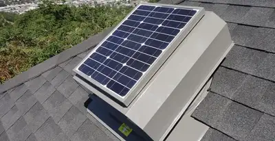 attic fan installation services with energy-efficient roof-mounted ventilation system in Buffalo, NY