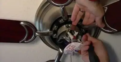 Ceiling fan installation with electrical wiring and mounting by professional electrician in Buffalo, NY