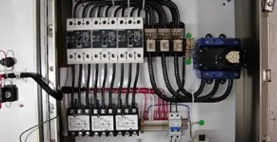 Electrical panel installation with organized circuit breakers and wiring in Buffalo, NY