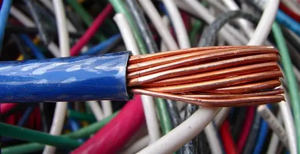 electrical wiring services showing exposed copper conductors and cable preparation in Buffalo, NY