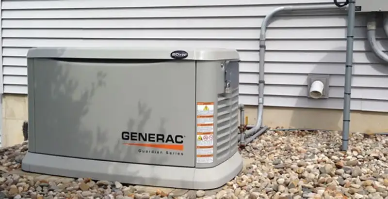 generator installation service featuring outdoor standby generator setup by licensed electricians in Buffalo, NY