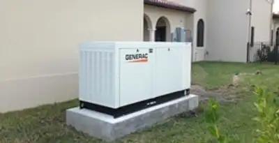 generator installation service showing standby generator professionally installed for residential power backup in Buffalo, NY