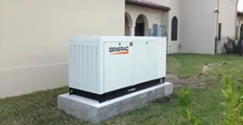 generator installation service showing standby generator professionally installed for residential power backup in Buffalo, NY