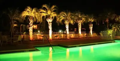 landscape lighting installation services illuminating outdoor recreational areas in Buffalo, NY