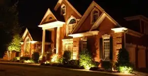 landscape lighting installation services enhancing residential exterior lighting in Buffalo, NY