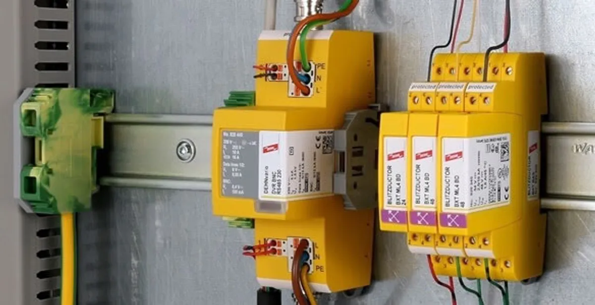 lightning surge protection system with surge suppressors installed by electrical service professionals in Buffalo, NY