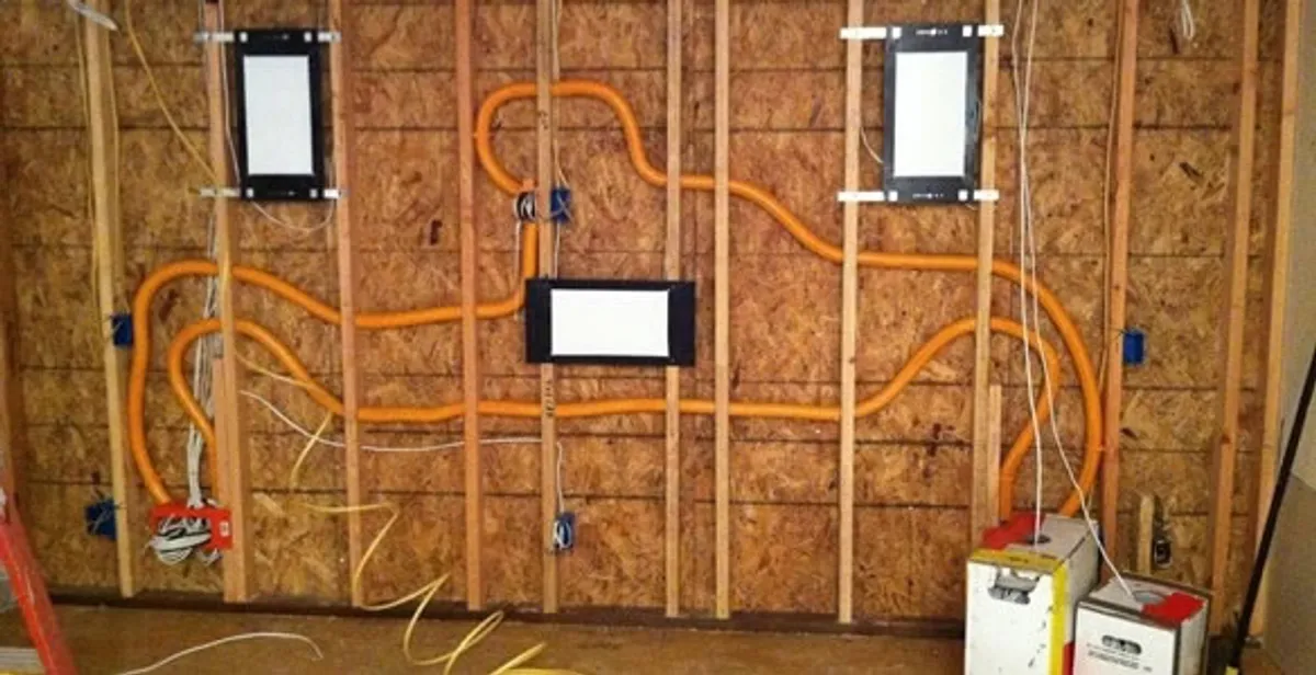new construction wiring project displaying complete electrical system layout installed by professionals in Buffalo, NY