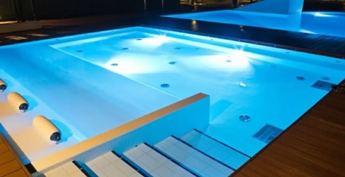 pool light installation and repair services providing modern illuminated pool lighting in Buffalo, NY