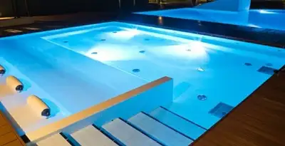 pool light installation and repair services providing modern illuminated pool lighting in Buffalo, NY