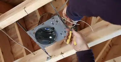 Professional recessed lighting installation with electrical wiring by licensed electricians in Buffalo, NY